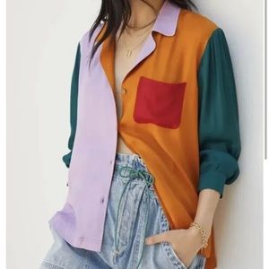 Farm Rio Color Block Top